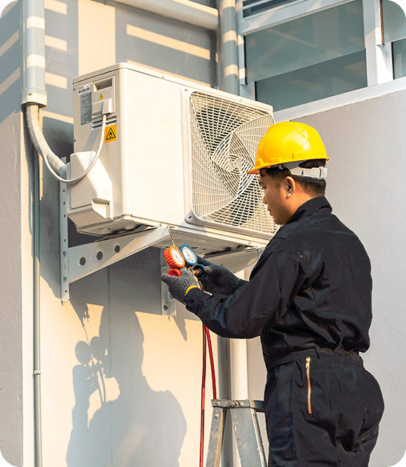 Residential hvac filter replacement by stat climate technician