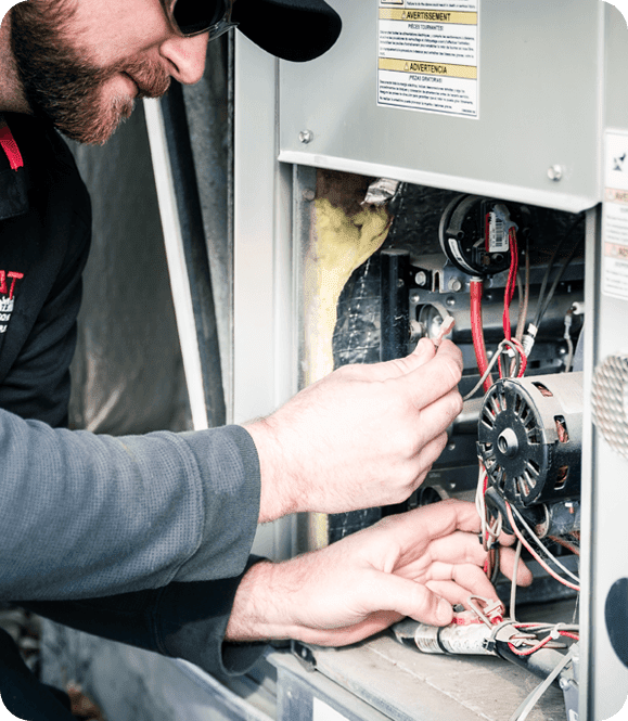 Residential hvac filter replacement by stat climate technician