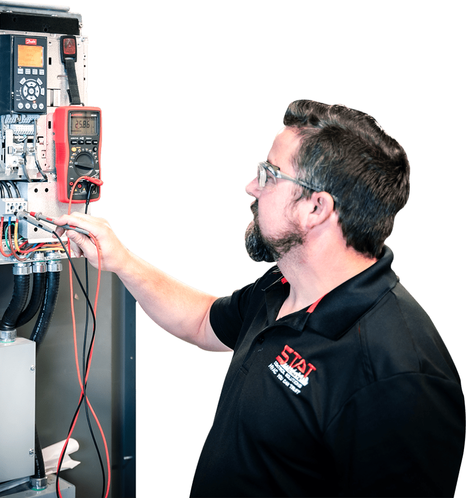 Residential hvac filter replacement by stat climate technician